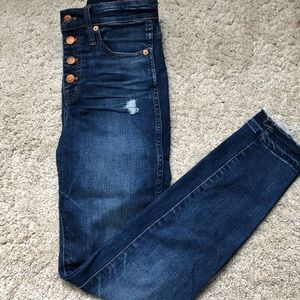 Madewell 10 inch High Rise Skinny